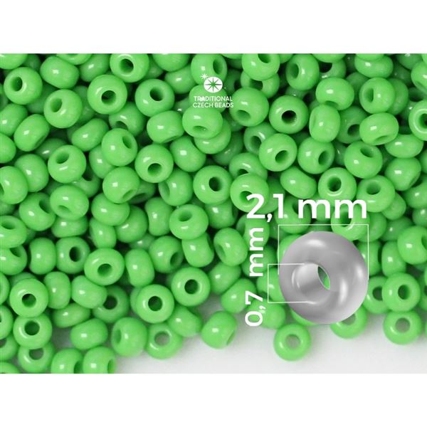 Preciosa Seed beads 11/0 2,1 mm Green 53230 50 g