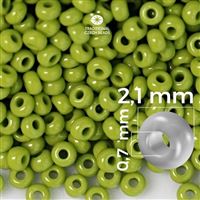 Preciosa Seed beads 11/0 2,1 mm Green 53430 50 g