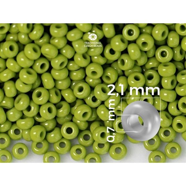 Preciosa Seed beads 11/0 2,1 mm Green 53430 50 g