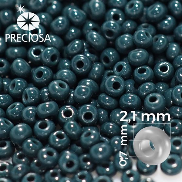 Preciosa Seed beads 11/0 2,1 mm Green 53270 20 g