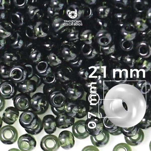 Preciosa Seed beads 11/0 2,1 mm Green 50290 50 g