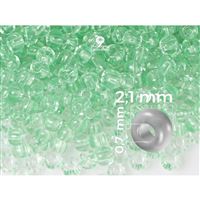 Preciosa STRIPED 11/0 2,1 mm Clear Green 00851 50 g