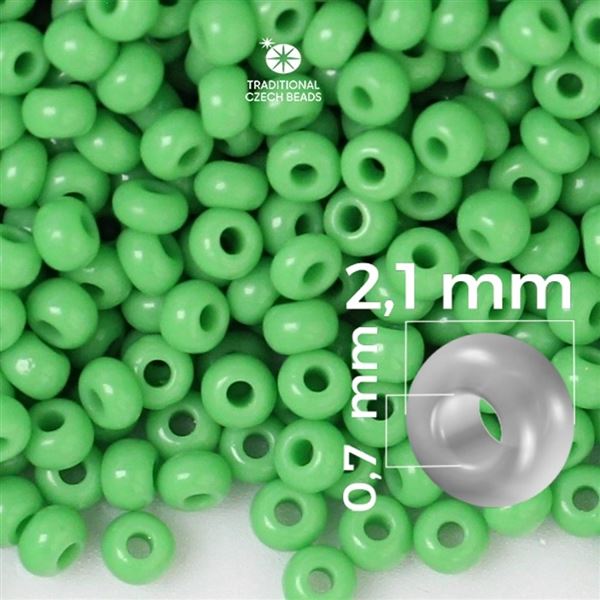 Preciosa Seed beads 11/0 2,1 mm Green 53210 50 g