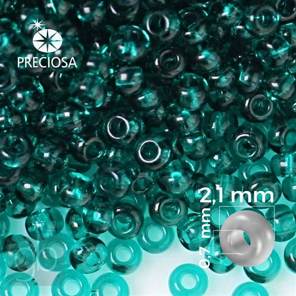 Preciosa Seed beads 11/0 2,1 mm Green 50710 50 g