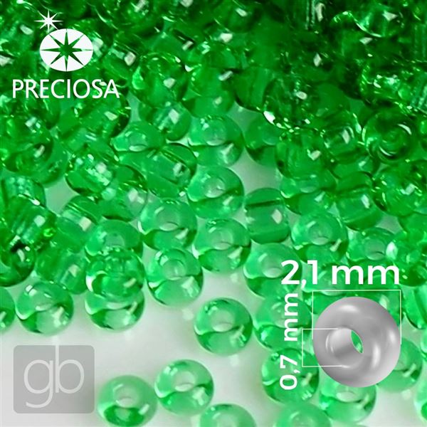 Preciosa Seed beads 11/0 2,1 mm Green 50100 50 g