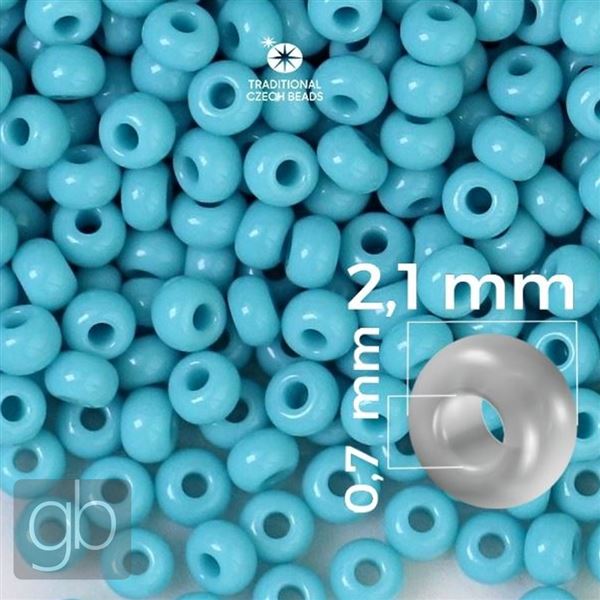 Preciosa Seed beads 11/0 2,1 mm Blue 63030 50 g