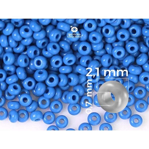 Preciosa Seed beads 11/0 2,1 mm Blue 33220 50 g