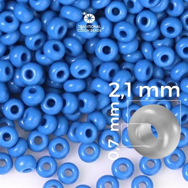 Preciosa Seed beads 11/0 2,1 mm Blue 33220 50 g