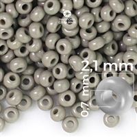 Preciosa Seed beads 11/0 2,1 mm Grey 43020 50 g