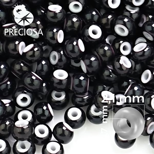 Preciosa CORNELIAN 11/0 2,1 mm Black 23798 50 g