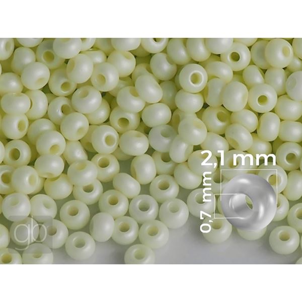 Preciosa Seed beads 11/0 2,1 mm Yellow 16684 50 g