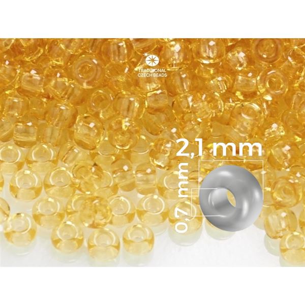 Preciosa Seed beads 11/0 2,1 mm Yellow 10020 50 g