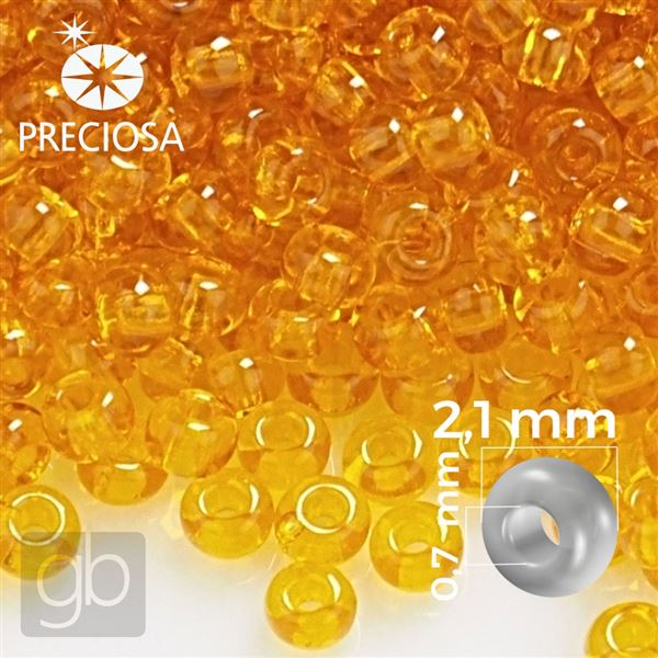 Preciosa Seed beads 11/0 2,1 mm Orange 80060 50 g