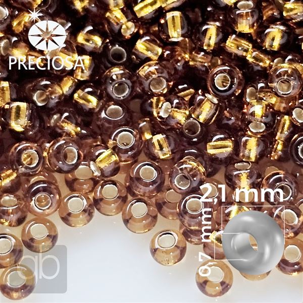 Preciosa Seed beads 11/0 2,1 mm Brown 17090 50 g