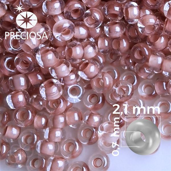 Preciosa Seed beads 11/0 2,1 mm Pink 38116 50 g