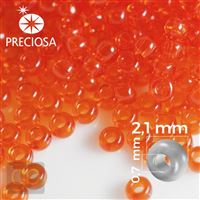 Preciosa Seed beads 11/0 2,1 mm Orange 90030 50 g