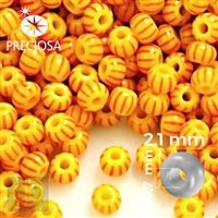 Preciosa STRIPED 11/0 2,1 mm Yellow Red 83971 50 g