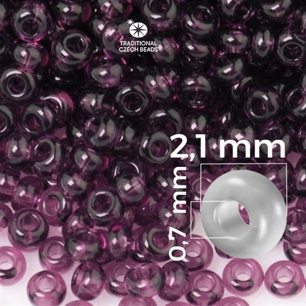 Preciosa Seed beads 11/0 2,1 mm Purple 20060 50 g