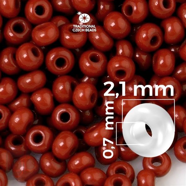 Preciosa Seed beads 11/0 2,1 mm Brown 93300 50 g