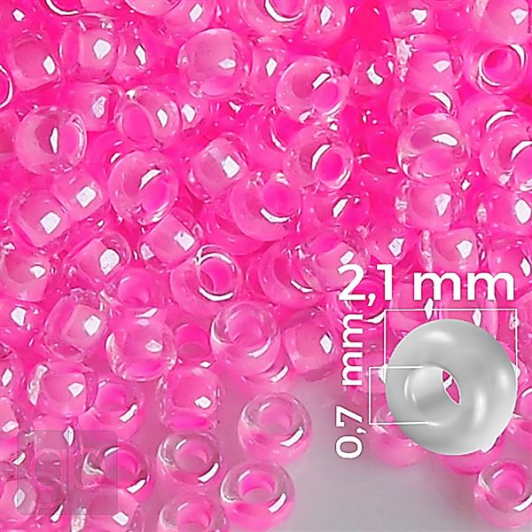 Preciosa Seed beads 11/0 2,1 mm Pink 38877 50 g