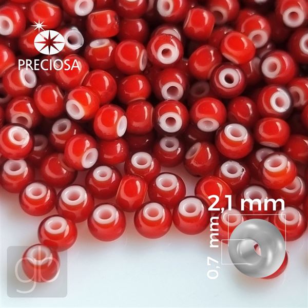 Preciosa Seed beads CORNELIAN 11/0 2,1 mm Rot 93730 50 g