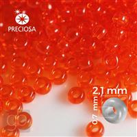 Preciosa Seed beads 11/0 2,1 mm Orange 90050 50 g