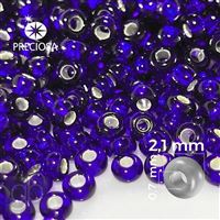 Preciosa Seed beads 11/0 2,1 mm Blue 37100 20 g