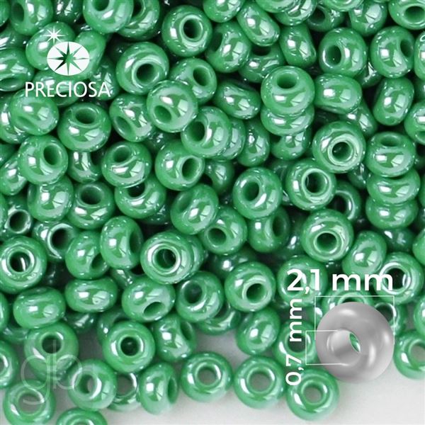 Preciosa Seed beads 11/0 2,1 mm Green 58250 20 g