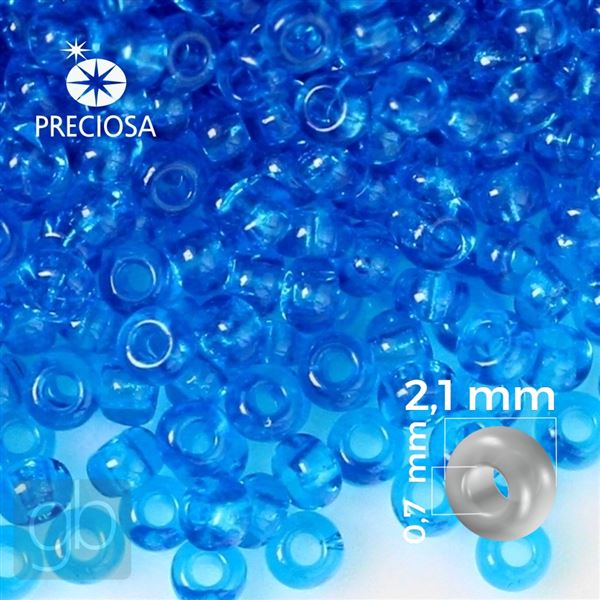 Preciosa Seed beads 11/0 2,1 mm Blue 60150 20 g