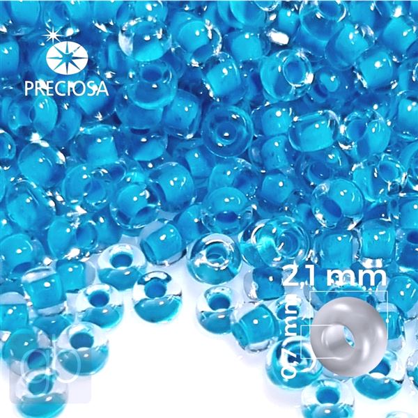 Preciosa Seed beads 11/0 2,1 mm Blue 38665 20 g