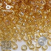 Preciosa Seed beads 11/0 2,1 mm Yellow 11050 20 g