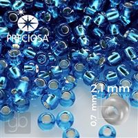 Preciosa Seed beads 11/0 2,1 mm Blue 67150 20 g