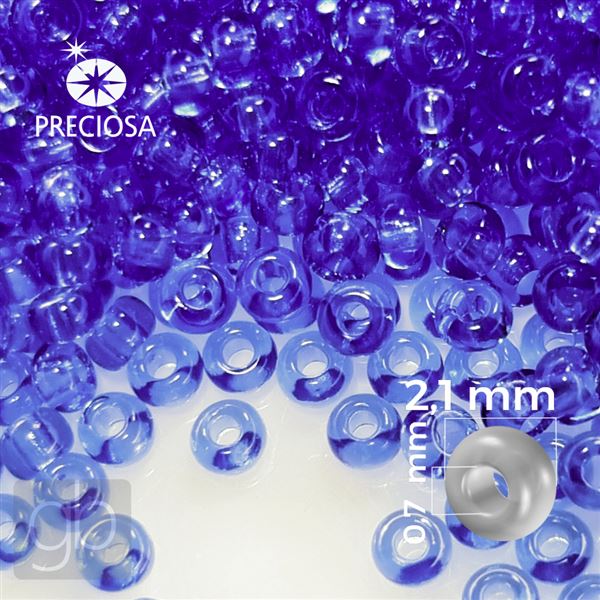 Preciosa Seed beads 11/0 2,1 mm Blue 30030 20 g