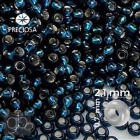 Preciosa Seed beads 11/0 2,1 mm Blue 67100 50 g