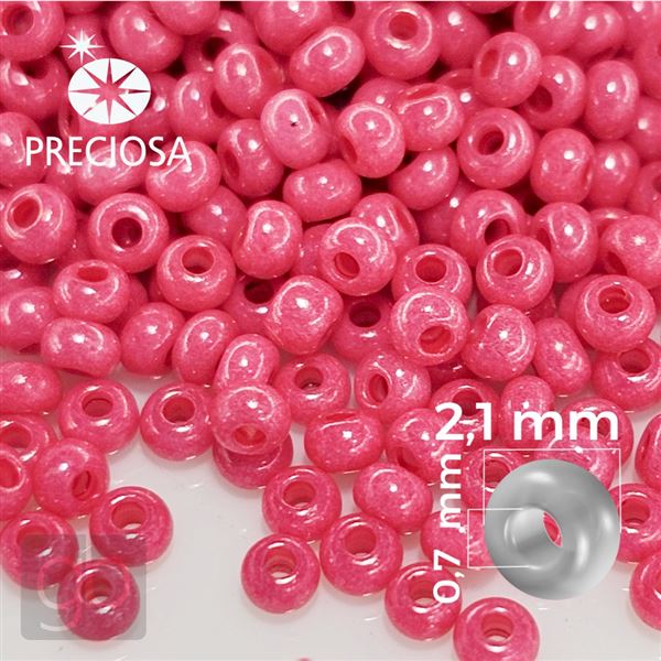 Preciosa Seed beads 11/0 2,1 mm Pink 16A77 20 g