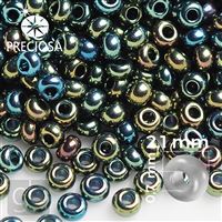 Preciosa rokajl 11/0 2,1 mm IRIS Green 59155 50 g