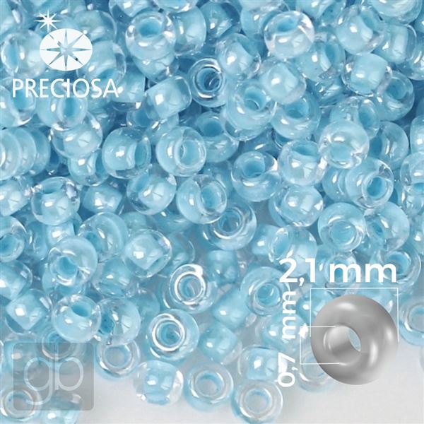 Preciosa Seed beads 11/0 2,1 mm Blue 38662 50 g