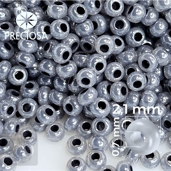 Preciosa Seed Beads 11/0 2,1 mm Grey 37342 20 g