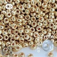 Preciosa Seed beads 11/0 2,1 mm Gold 18581 20 g