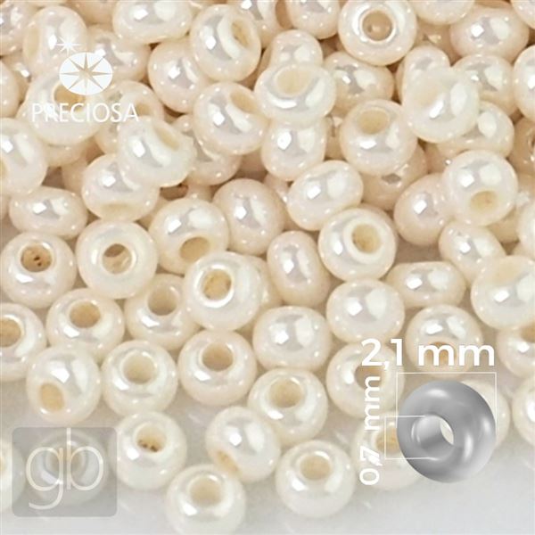 Preciosa Seed beads 11/0 2,1 mm Beige 46113 20 g