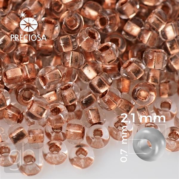 Preciosa Seed beads 11/0 2,1 mm Brown 68105 50 g