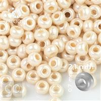 Preciosa Seed beads 11/0 2,1 mm Beige 46112 20 g