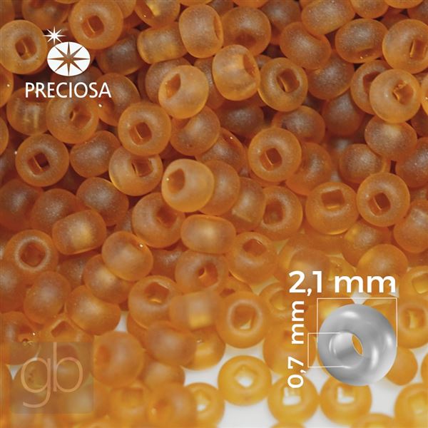 Preciosa Seed beads 11/0 2,1 mm Brown MATT 10090 50 g