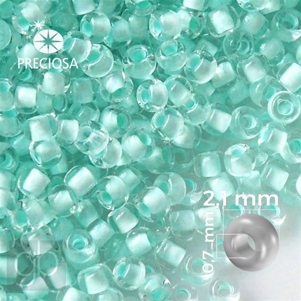 Preciosa Seed beads 11/0 2,1 mm Green 38653 50 g