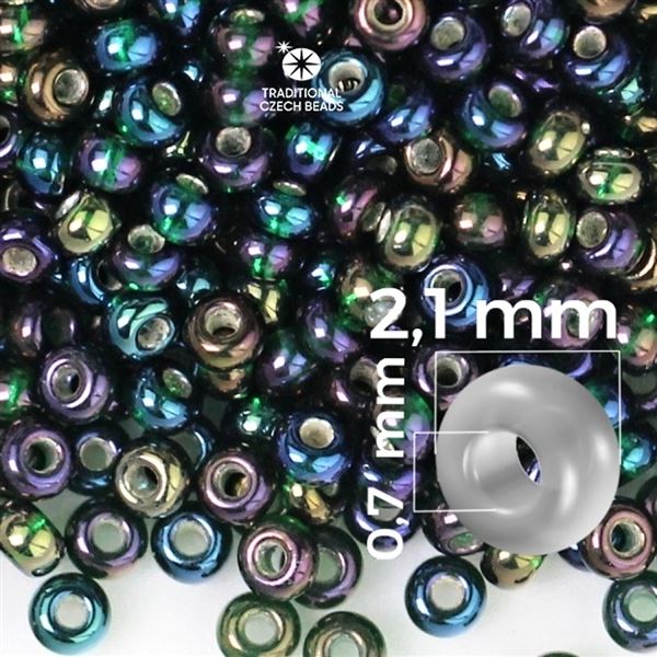 Preciosa Seed beads 11/0 2,1 mm IRIS 57159 50 g