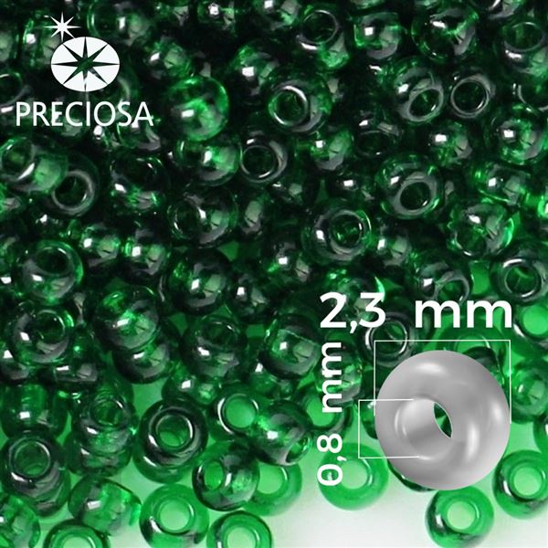 Preciosa Seed beads 11/0 2,1 mm Green 50060 50 g