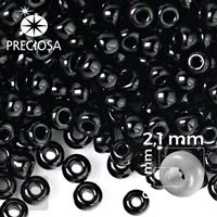 Preciosa Seed Beads 11/0 2,1 mm Black 23980 50 g