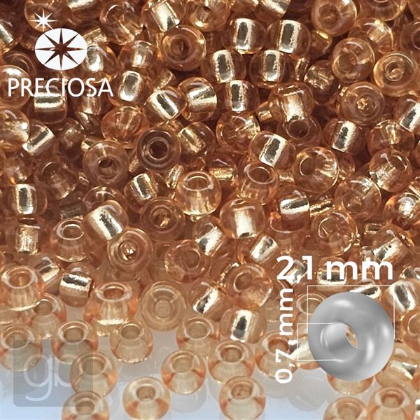 Preciosa Seed beads 11/0 2,1 mm Orange 08289 50 g