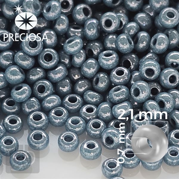 Preciosa Seed beads 11/0 2,1 mm Blue 33025 50 g