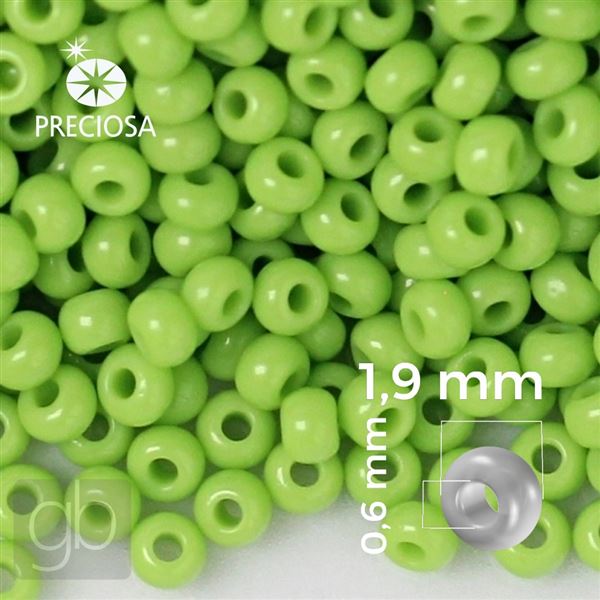 Preciosa Seed beads 12/0 1,9 mm Green 53310 20 g